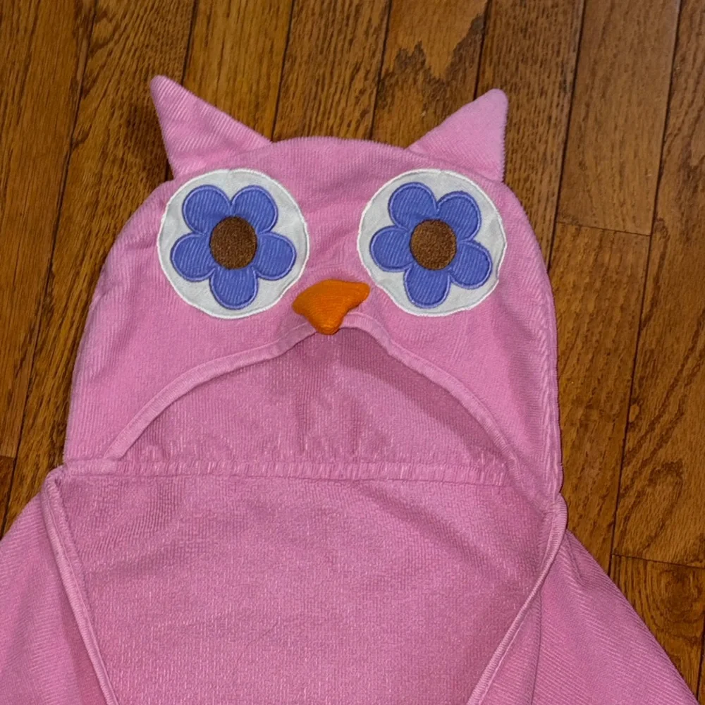 Animal-Themed Hooded Bath Towels - Pink, Green, Brown